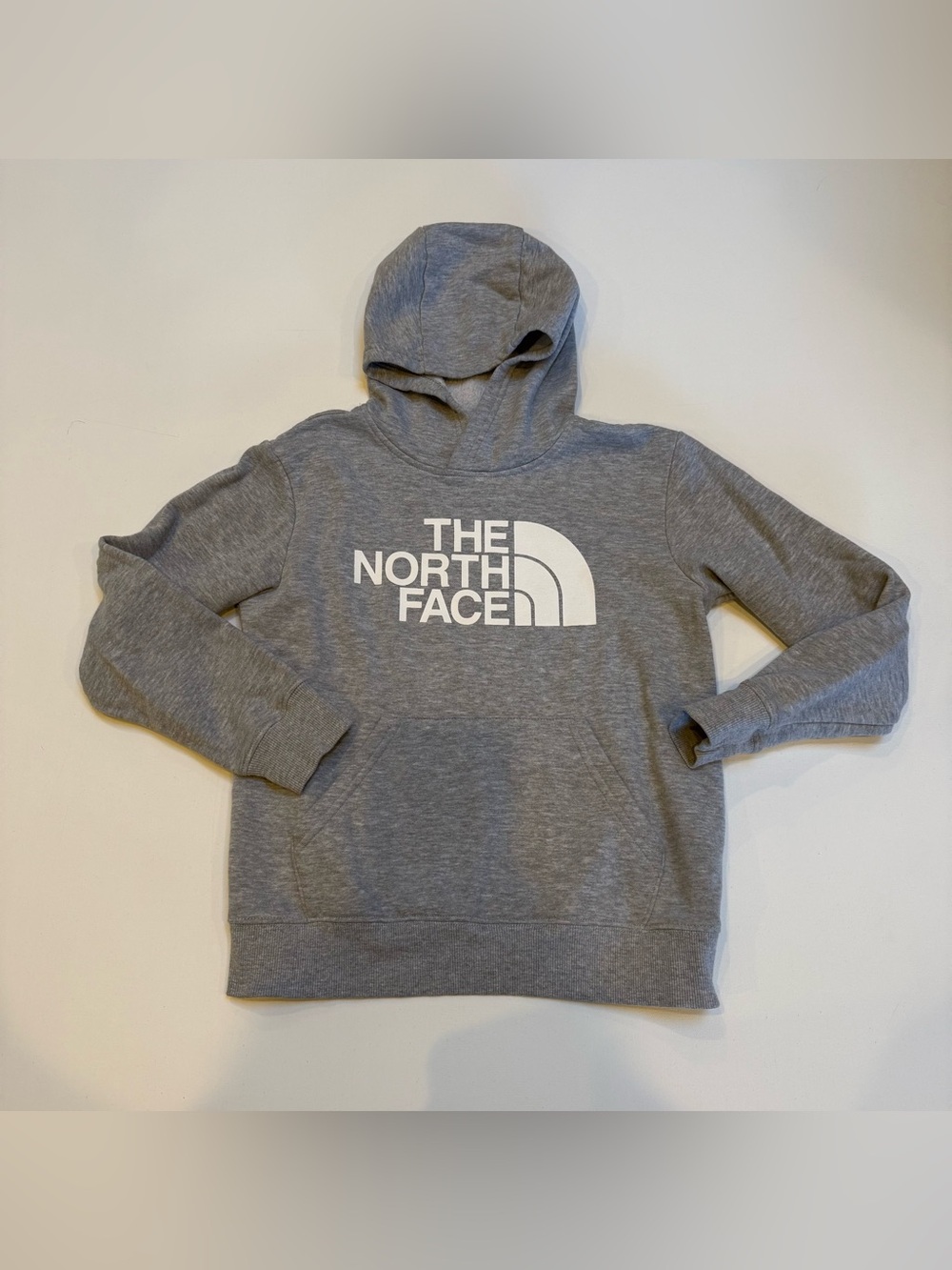 The North Face Kids Gray Logo Pullover Hoodie